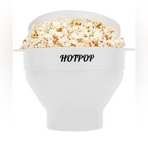 Hotpop Microwave Popcorn Popper, Silicone Popcorn Maker, Collapsible